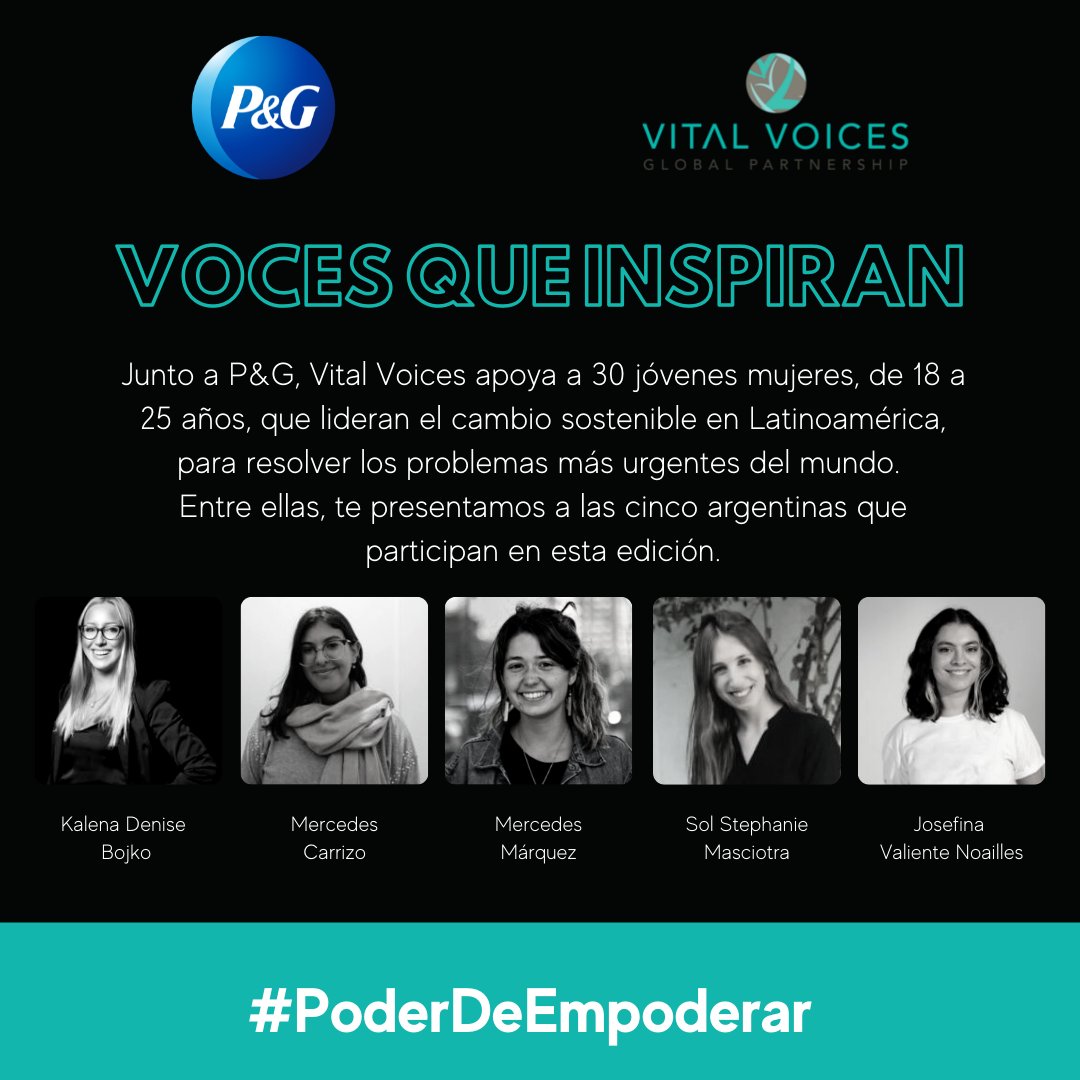 VocesVitalesAr's tweet photo. En la edición 2021 de #VocesQueInspiran hay 30 jóvenes líderes de Argentina, Brasil, México, Panamá, Guatemala y Costa Rica que trabajan para el cambio sostenible.
Conocé los proyectos de cada una de ellas en https://t.co/D2S8p6z73z
#PoderDeEmpoderar https://t.co/Xakyq9uSCP