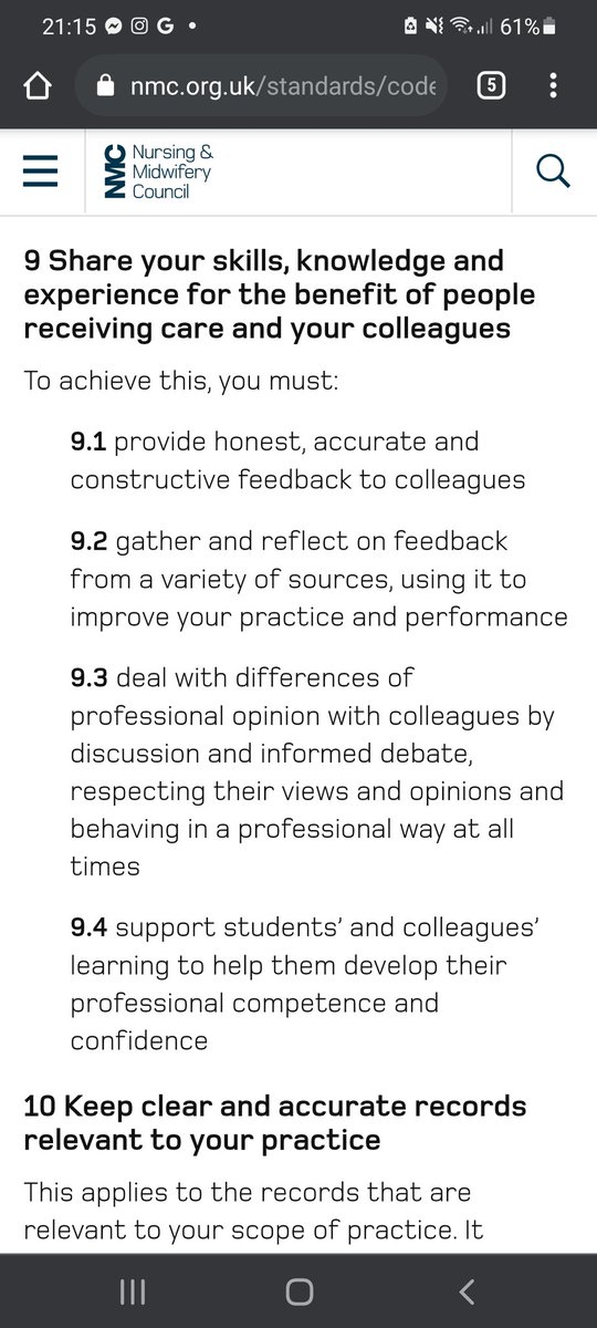 May I please draw your attention to point 9.4 of the code....

If you are on the NMC register, it is in EVERYONE's roles to support students.
#studentnurse #studentambassador <a href="/RCNStudents/">RCN Students</a> <a href="/theRCN/">The RCN</a> <a href="/WeStudentNurse/">WeStudentNurses 💙</a> #NurseTwitter