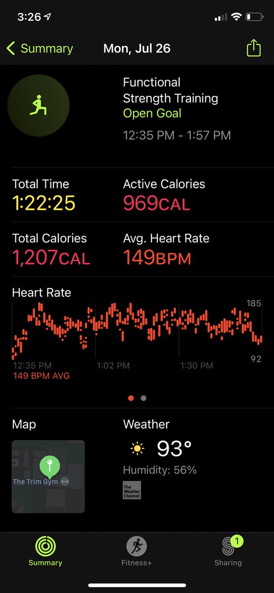 JBrum30's tweet photo. Built different. #XXL #ShirtSize #Journey #FitnessJourney #AppleFitness #BackAndBiceps #HIIT #Fitness #CaloriesBurned #HighHeartRate https://t.co/zs4tb6Ahps