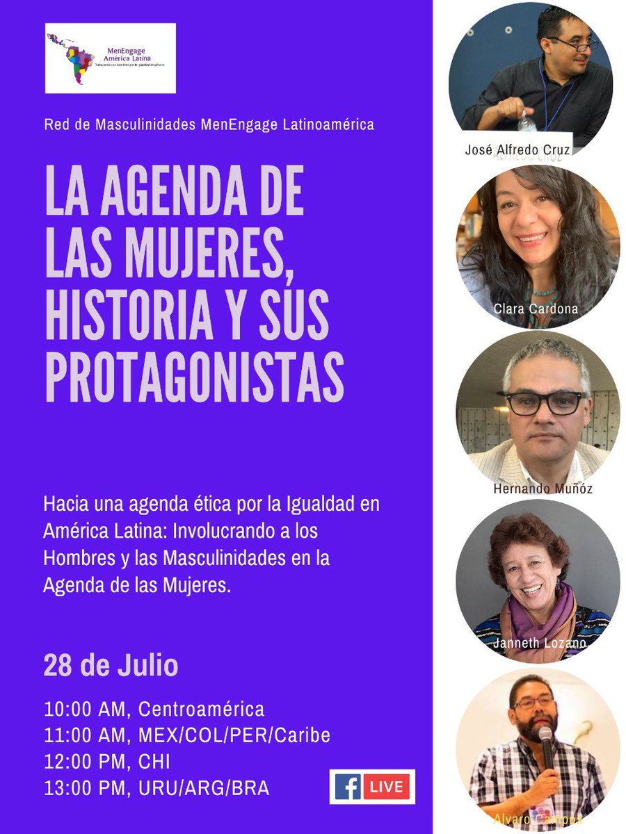 Hacia una agenda ética por la Igualdad en América Latina.
Involucrando a los Hombres y las Masculinidades en la Agenda de las Mujeres.

Capítulo 1. La agenda de las Mujeres, historia y sus protagonistas.
#HaciaUnaAgendaPorLaIgualdad
#involucrandoaloshombres
#IncidenciaMELA