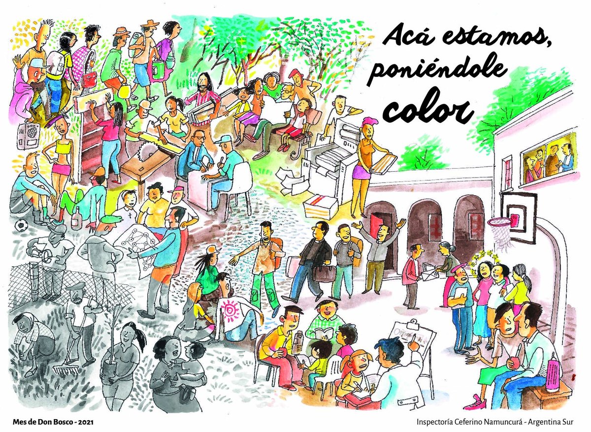 donboscosur's tweet photo. ✨Acá estamos, poniéndole color - Mes de Don Bosco 2021✨
💡 Conocé más sobre la propuesta y encontrá la imagen interactiva en: https://t.co/hEcRx1Bv52 https://t.co/7GHZ4ifkwg