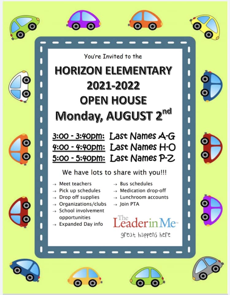 Open House is a week away!