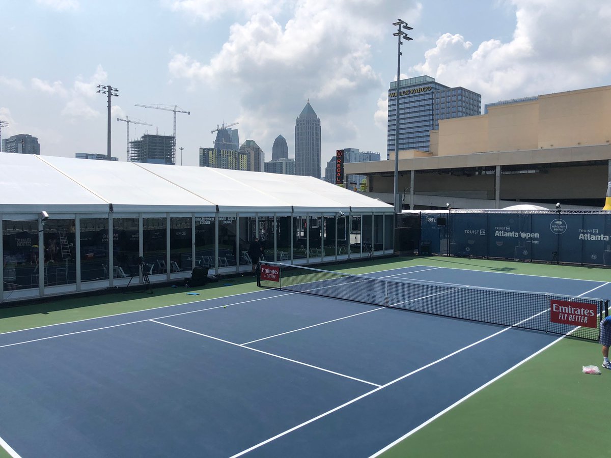 GTAthletics's tweet photo. Just minutes away from Keshav Chopra and Andres Martin representing @GT_MTEN in doubles action at the #AtlantaOpen!
#FightJackets
#TogetherWeSwarm https://t.co/ImaHSwagaS