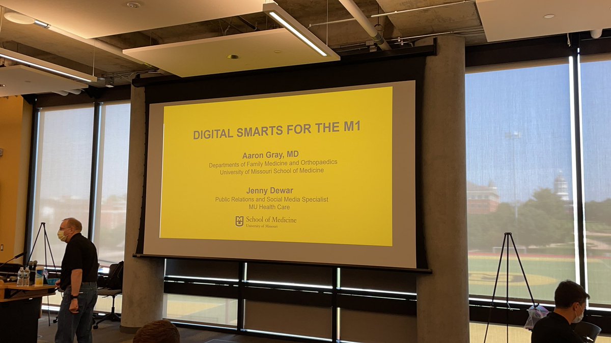 MizzouSportsDoc's tweet photo. Getting ready for my annual talk with @dewarj to first year medical students on social media professionalism. @mumedicine https://t.co/cmQiAHKkI6