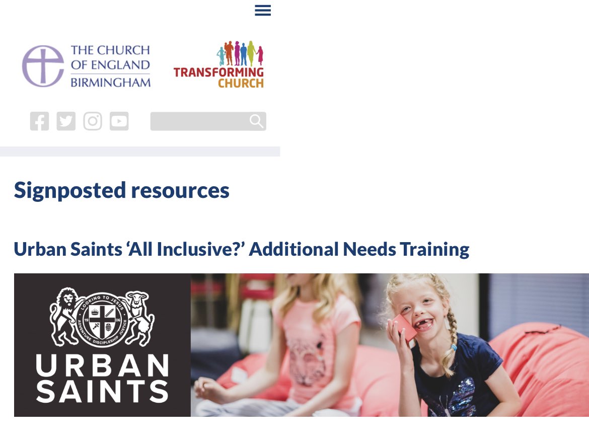 If you are part of the CofE Birmingham, a special 20% discount code is available if you type in ‘BIRMINGHAM’, making it only £6 per programme! #CofE #birminghamdiocese #inclusivetraining #urbansaints  cofebirmingham.com/pathways/signp…