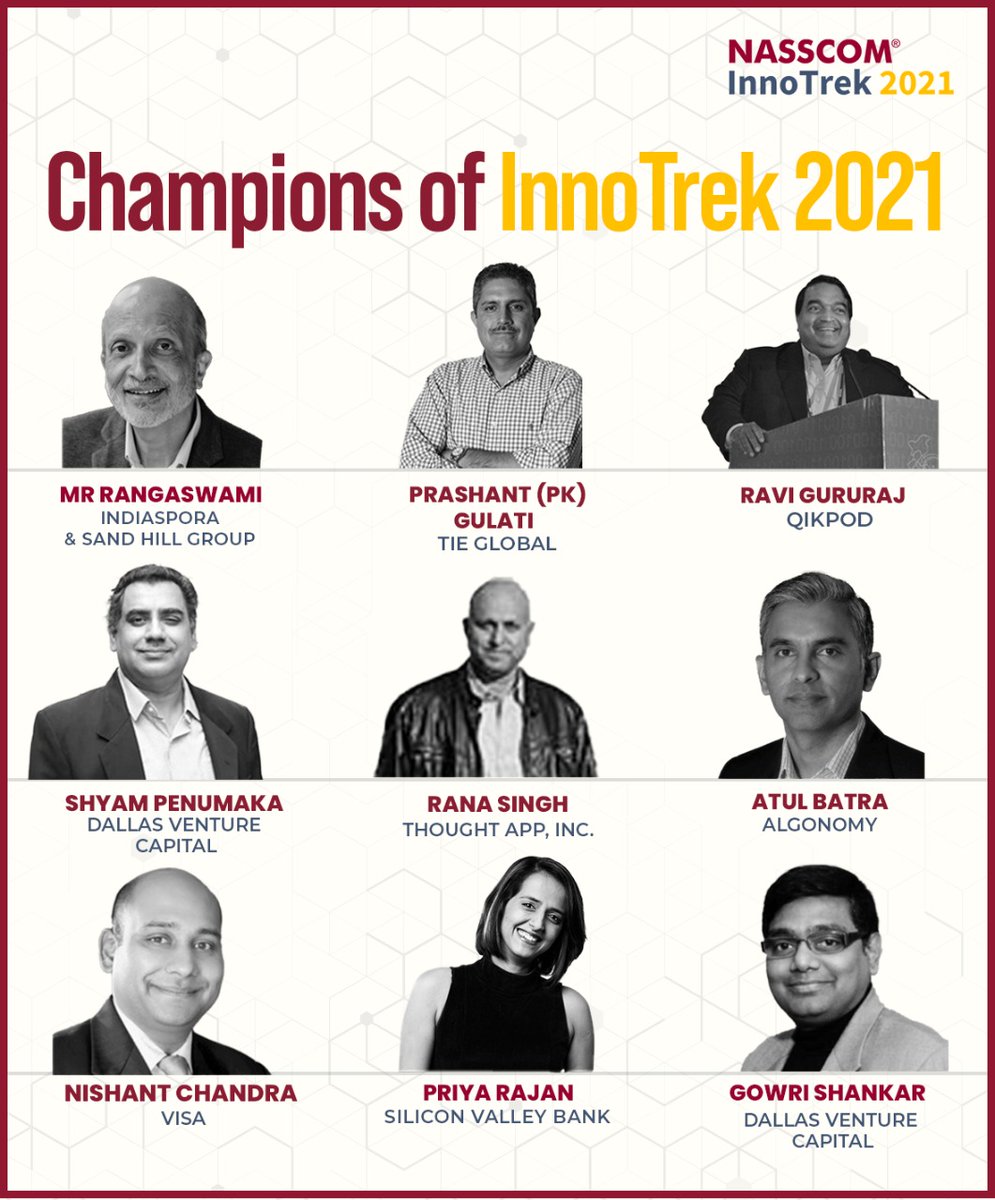 nasscomdeeptech's tweet photo. MR Rangaswami|Prashant K. (PK) Gulati|Ravi Gururaj|Shyam Penumaka |Rana Singh|Atul Batra|Nishant Chandra|Priya Rajan|Gowri Shankar
Kudos to all your effort in continuously helping Indian #Entrepreneurs scaling #globally!
#InnoTrek #Innotrek2021 #IndiaProductified #startups https://t.co/c5We3c1YFs
