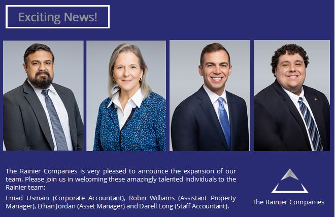 RainierCos's tweet photo. Welcome aboard Emad Usmani, Robin Williams, Ethan Jordan and Darell Long. https://t.co/hSox4hXpZW