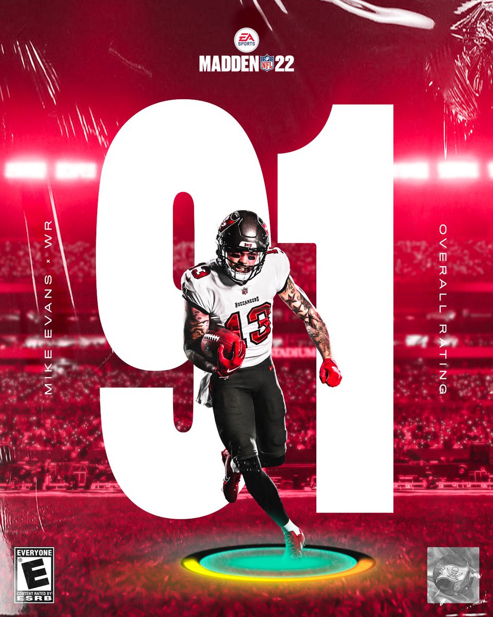 Tampa Bay Buccaneers On Twitter 9 1 Overall Rating For Mikeevans13 In Madden22 Tampa Bay Buccaneers On Twitter 9 1 Overall Rating For Mikeevans13 In Madden22