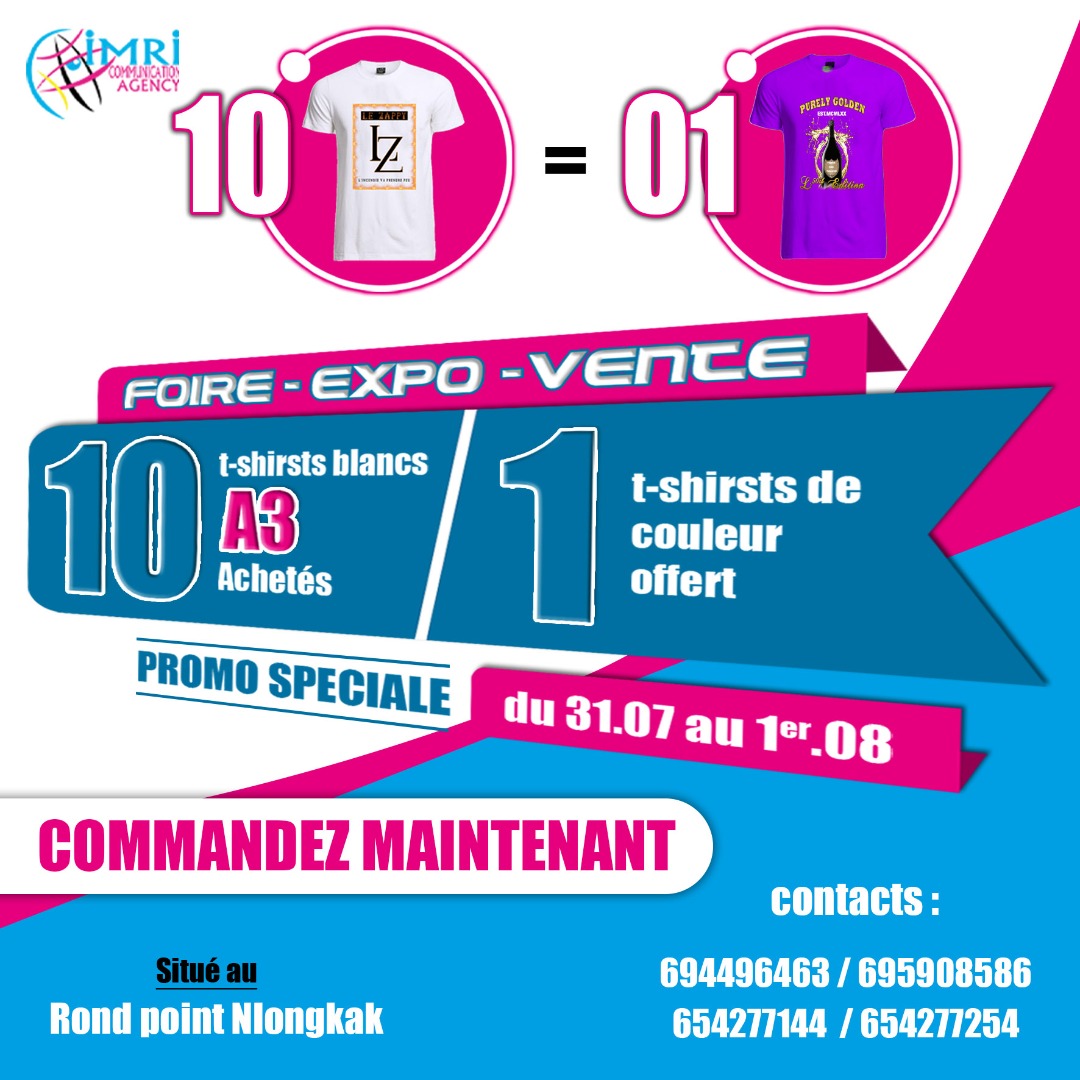 ImriPrintCom's tweet photo. Profitez de notre Promo et surprenez vos proches avec des t-shirts, personnalisés selon vos désirs et envies.
Tshirts d'anniversaire
Tshirts d'entreprise
Tshirts pour des cérémonies particulières
Un c'est bien, plusieurs c'est encore plus intéressant car vous gagnerez un cadeau✅ https://t.co/hbKGPzp1Ai