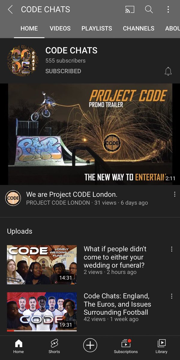 ProjectCODEldn's tweet image. CODE FAMILY👊👊👊👊
Have you guys followed our Instagram???

If not, you can follow us @projectcodelondon !

You can also subscribe to our YouTube Channels here, where we upload podcasts and a range of other great content! 
@PROJECT CODE LONDON
@CODE CHATS
