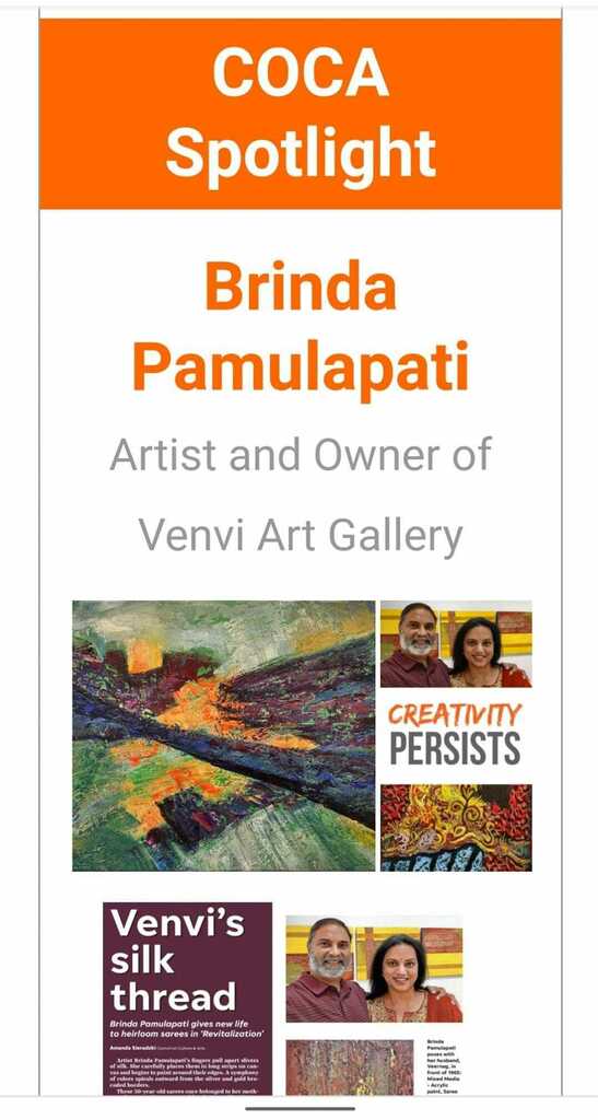 VenviArt's tweet photo. Thank you again COCA / Tallahassee Arts  for this opportunity to be featured in Tallahassee Democrat and also to be included in your email blast. https://t.co/F8WJBuJU6p