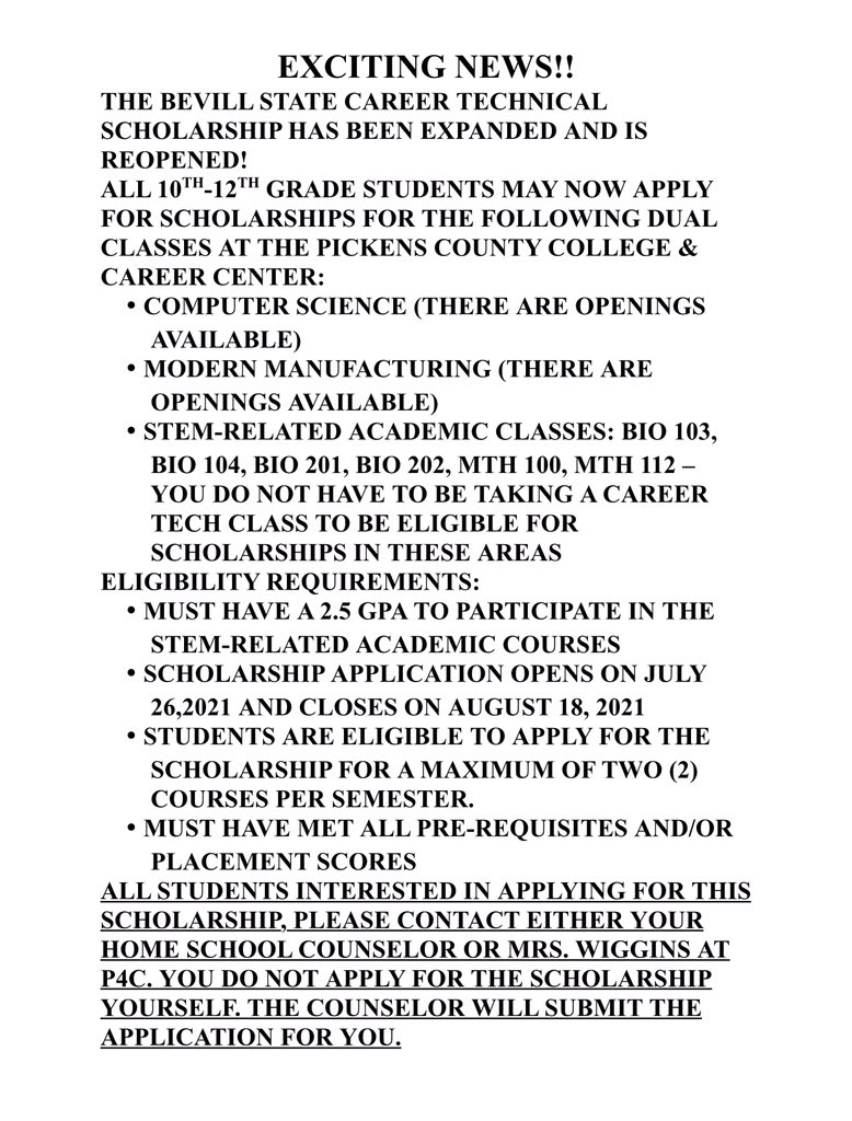 Pickens County College and Career Center tweet media