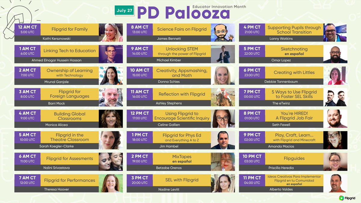 TOMORROW - Join educators from all over the world on July 27th for a 24-hour PD Palooza!

Sessions are 15-minutes each and take place around the clock so you can tune in whenever works best for you 📺

aka.ms/PDPalooza