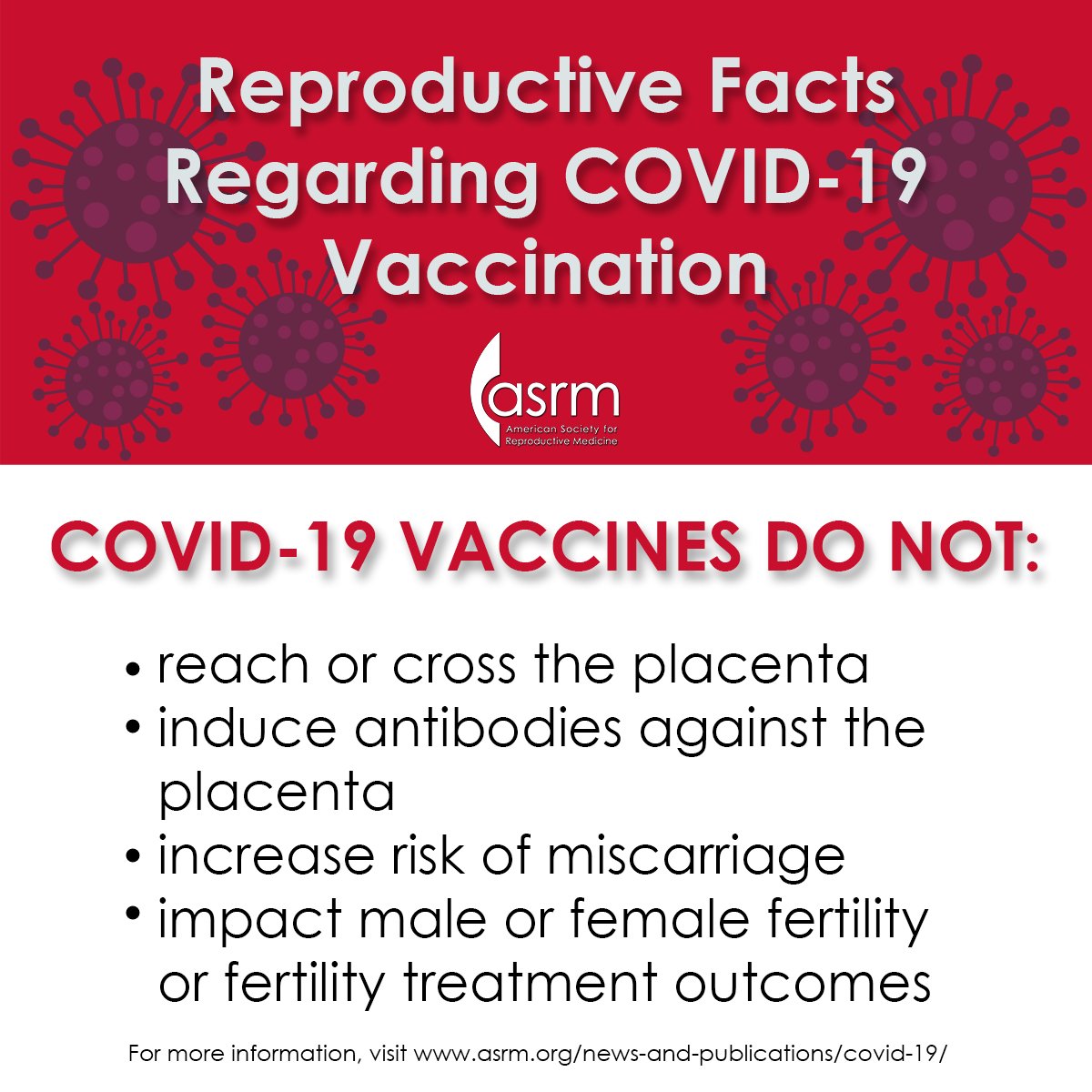 ASRM_org's tweet image. ASRM COVID-19 TASK FORCE UPDATE No. 16- Reproductive Facts Regarding COVID-19 Vaccination: The low rate of vaccination in pregnant women is concerning given the increased risk of adverse outcomes for women infected with COVID-19 during pregnancy asrm.org/covid-update-16
#covid