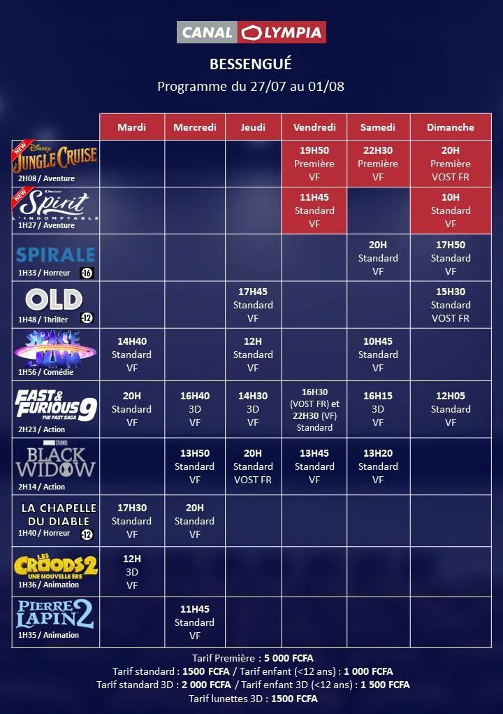 BenBAYOKE's tweet photo. PROGRAMME DE LA SEMAINE #CANALOLYMPIA & #CINEMAEDEN DOUALA BESSENGUE
#MOVIEADDICTED
#DOPE
#DOUALACESTLAPUISSANCE
#DCLP
#DLAOUT https://t.co/yjsptY7uhG