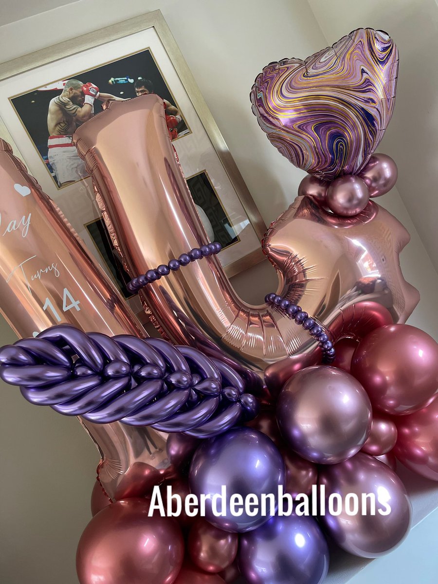 abdn_balloons's tweet photo. _Jay_ is 
T•U•R•N•I•N• G 1️⃣4️⃣

IN STYLE  

Hope you have a fab day and have been spoiled loads 

Love Aberdeen balloon 🎈 https://t.co/BEJ4dFlWN2