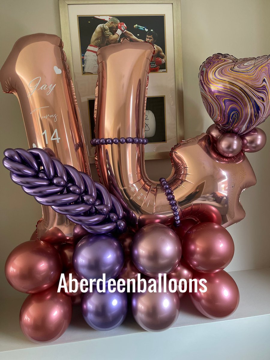 abdn_balloons's tweet photo. _Jay_ is 
T•U•R•N•I•N• G 1️⃣4️⃣

IN STYLE  

Hope you have a fab day and have been spoiled loads 

Love Aberdeen balloon 🎈 https://t.co/BEJ4dFlWN2