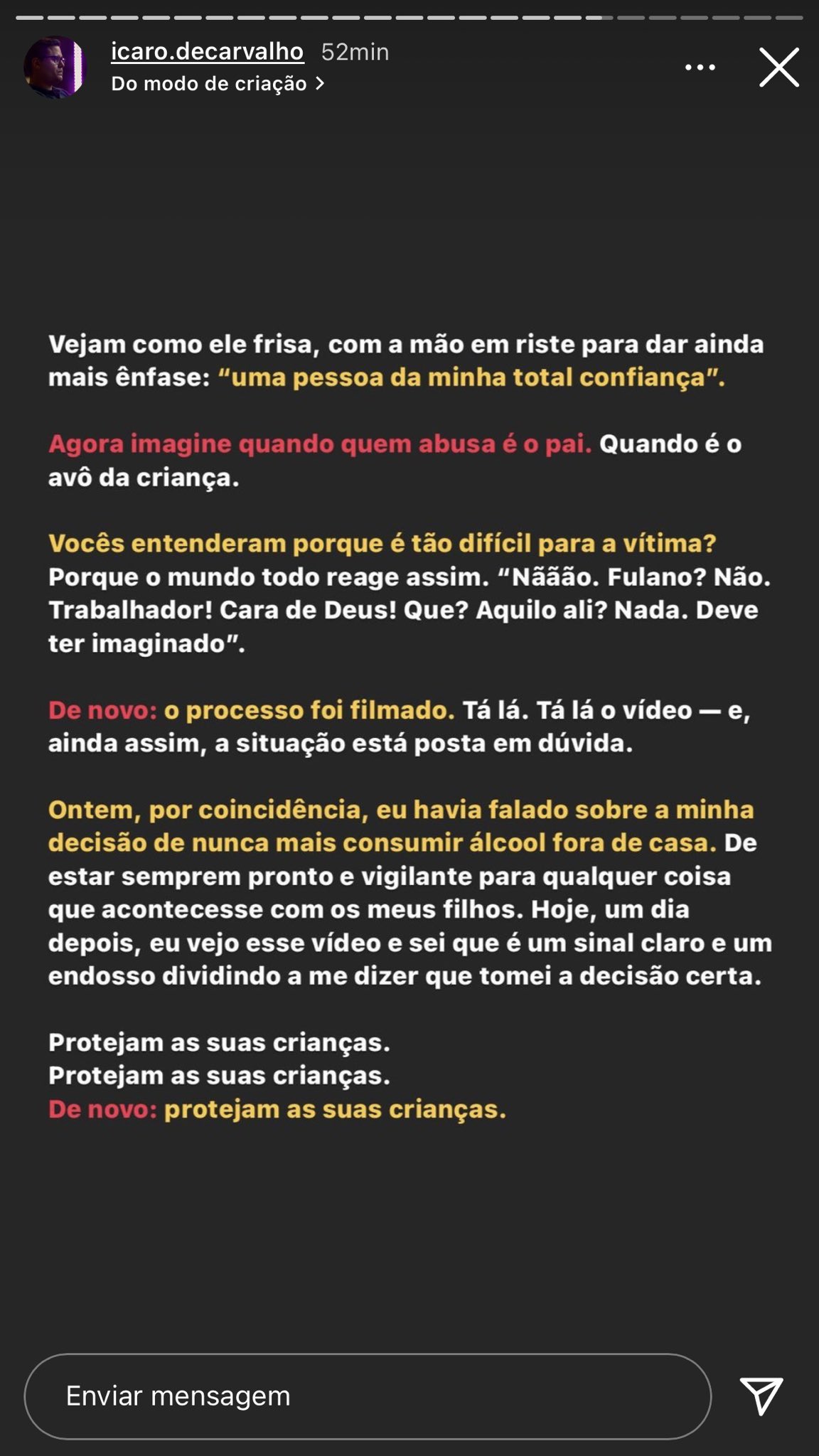 TRETA 😃🗣️ . . . . . .. . . . . . #icarodecarvalho #eduardobolsonaro