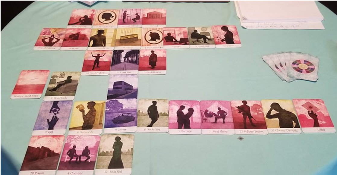 sam_tells's tweet image. The spread above was used to confirm a GT I had done (right). Flynn is the Good Gentleman (#5) in the right hand view. There sure are a lot of roads that lead to Flynn. #KipperCards say that the big lie was conceived the moment the election was lost. They worked hard on the plan.