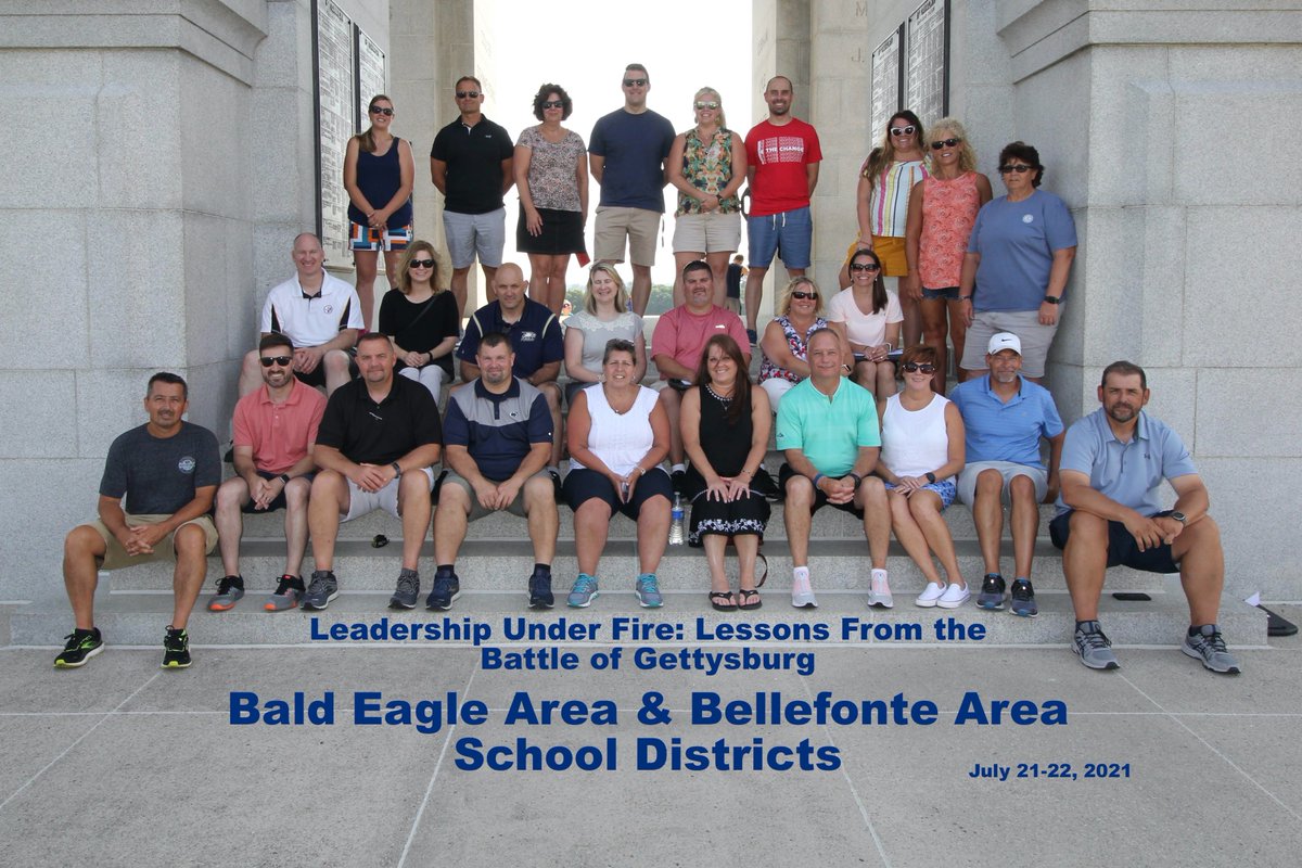 Decision-makers from <a href="/BellefonteASD/">Bellefonte Area SD</a> and <a href="/BEASDMode/">Bald Eagle Area SD</a> recently participated in "Leadership Under Fire: Lessons From The Battle Of Gettysburg" with Dr. Mike McGough and Dr. Eric Michael. #BellPride
wilson.edu/leadership-und…