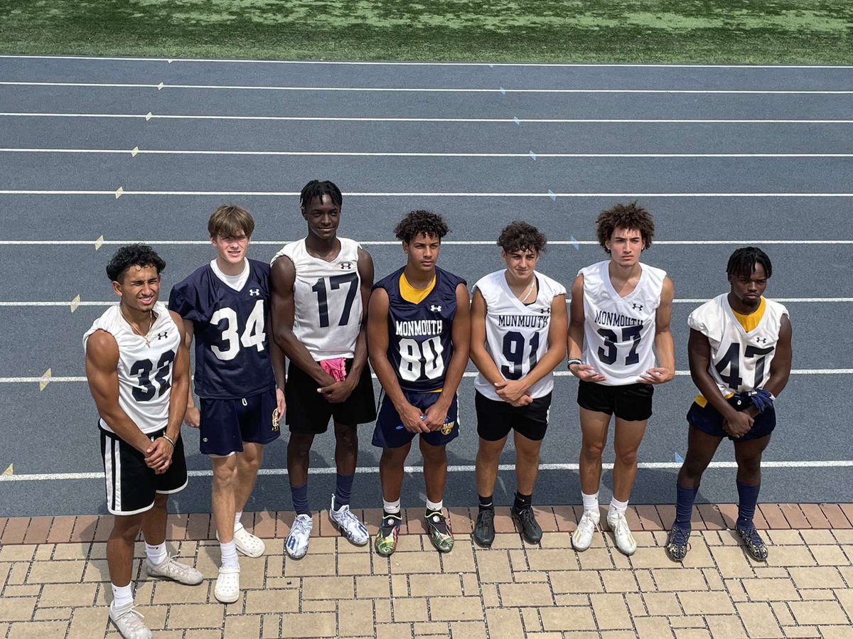Coloniafootball's tweet photo. Awesome job by our guys competing at @MUHawksFB camp yesterday!! 

#CTown
#BleedBlue https://t.co/hhMi1beppW