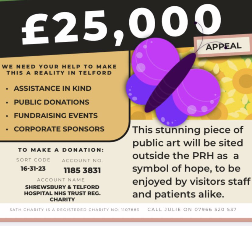 I had a dream 
Now it’s becoming reality

A community funded ‘Garden of Hope’ <a href="/sathPRH/">PRH</a> 

An area to sit, remember &amp; reflect,  
an injection of colour

If you are able to donate goods, services, funds - please get in touch 

sath.nhs.uk/news/local-sup…

#telford -we can do this
