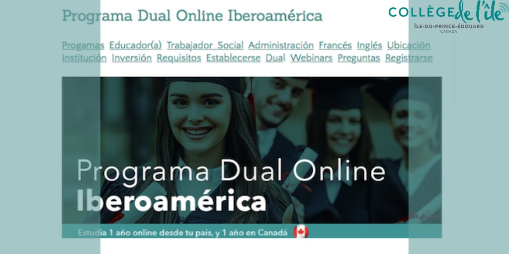 CollegedelileES's tweet photo. Una manera flexible e innovadora de estudiar en Canadá, trabajar profesionalmente depués de graduarte, con la posibilidad de poder establecerte de forma permanente en Canadá. https://t.co/8splOO4dQF