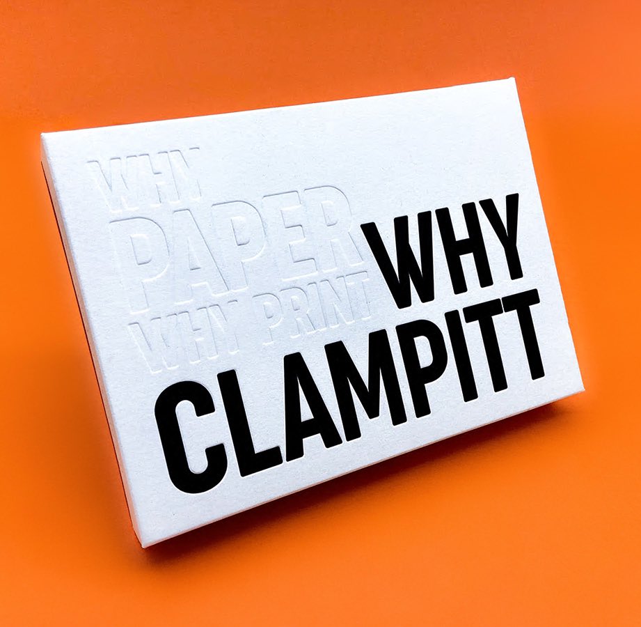 Clampitt Paper (@barneyfiber) on Twitter photo Have you ever wondered “Why Clampitt?” Sign up for our exclusive box kit series to find out! Link in bio!
PRINTED ON: <a href="/NeenahPaper/">Neenah Paper</a> Folding Board 18pt
FINISHING: Blind Deboss • Registered Deboss
• • •
#paper #premiumpaper #perfectpaper #papercut #paperlove #papersamples Have you ever wondered “Why Clampitt?” Sign up for our exclusive box kit series to find out! Link in bio!
PRINTED ON: <a href="/NeenahPaper/">Neenah Paper</a> Folding Board 18pt
FINISHING: Blind Deboss • Registered Deboss
• • •
#paper #premiumpaper #perfectpaper #papercut #paperlove #papersamples
