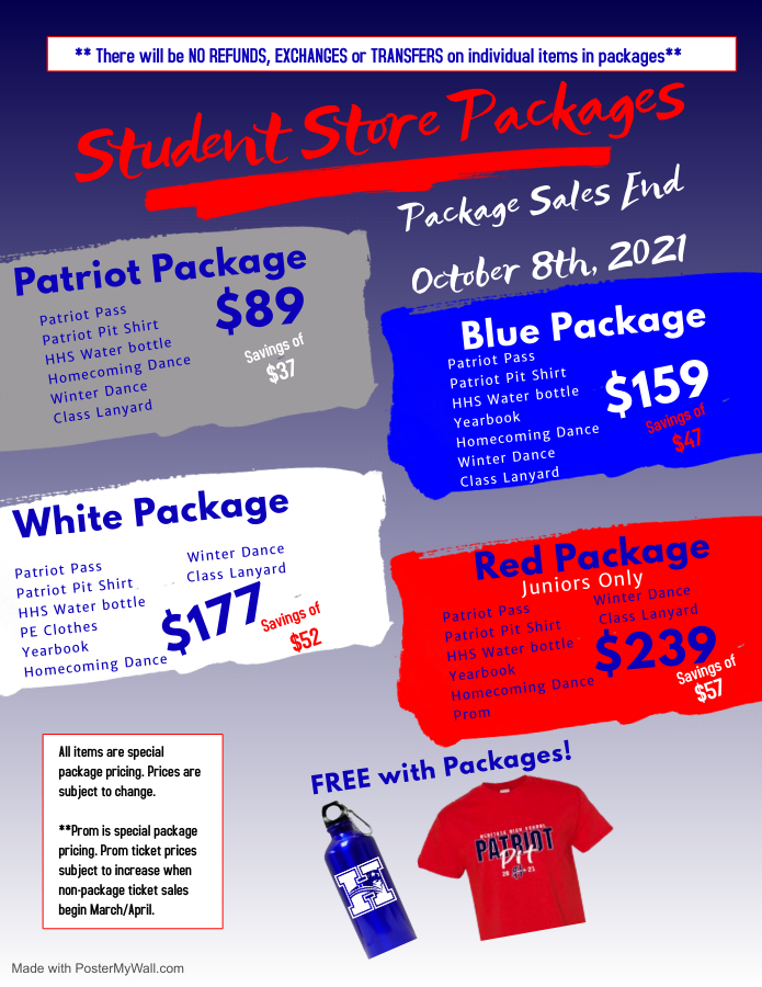 Student Store Packages will be available for all during Legacy Launch! Bundle and Save!