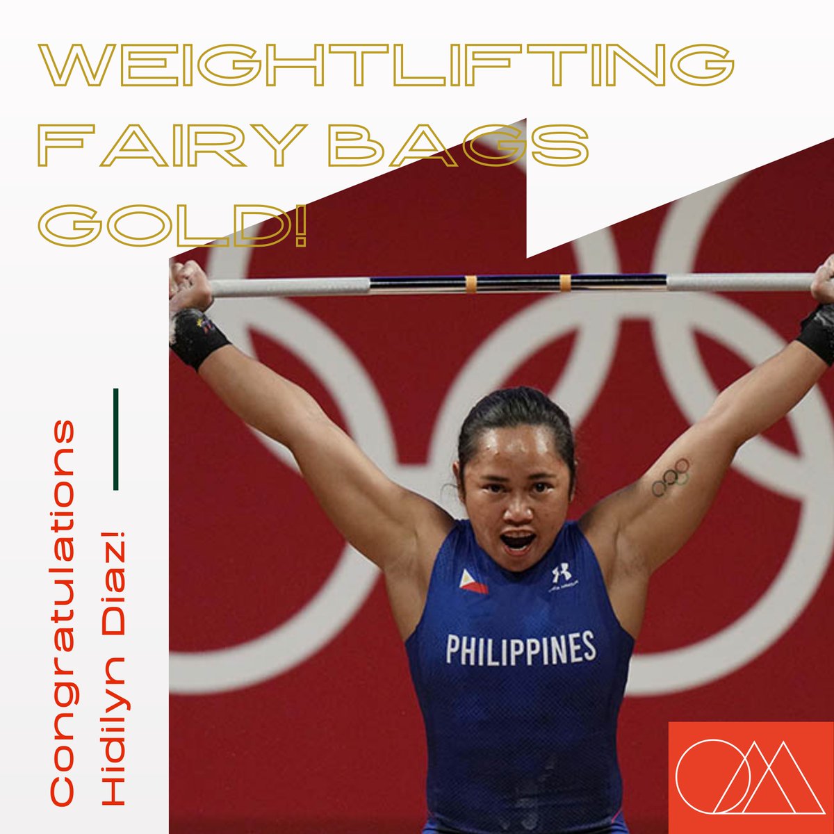 GeekMediaCo's tweet photo. Mabuhay ka, Hidilyn Diaz! Ikaw at lahat ng kapwa mo Atletang Filipino!๐
Diaz is the First Filipino Gold Medalist๐ฅ in years! #Tokyo2020 #Olympics #PHI #Weightlifting
#THINKGeekMedia https://t.co/VjWbkBCtnP