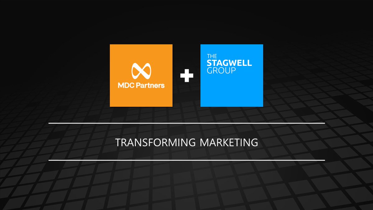 MDC Partners (MDCA) shareholders approve business combination with <a href="/stagwell/">Stagwell</a>, positioning the new company to become a leader in some of the fastest-growing segments of the digital marketing + advertising sector. Join us as we transform marketing: hubs.la/H0T4fvq0