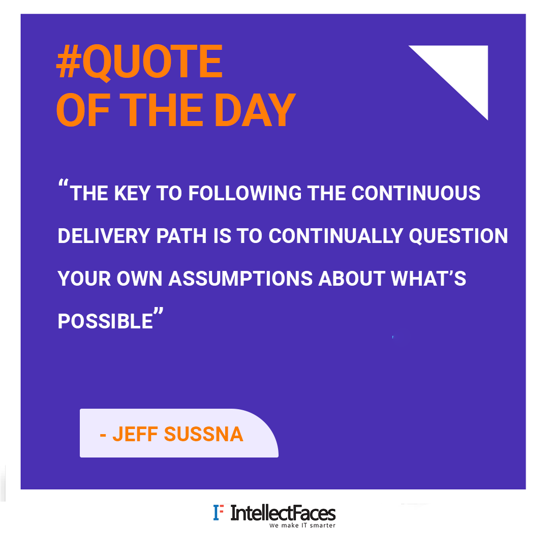 intellectfaces's tweet photo. โThe key to following the continuous delivery path is to continually question your own assumptions about whatโs possible.โ
โJeff Sussna
#intellectfaces #quotes #quoteoftheday #cybersecurity #devops #malware #quotesdaily https://t.co/ancdT9WoEV