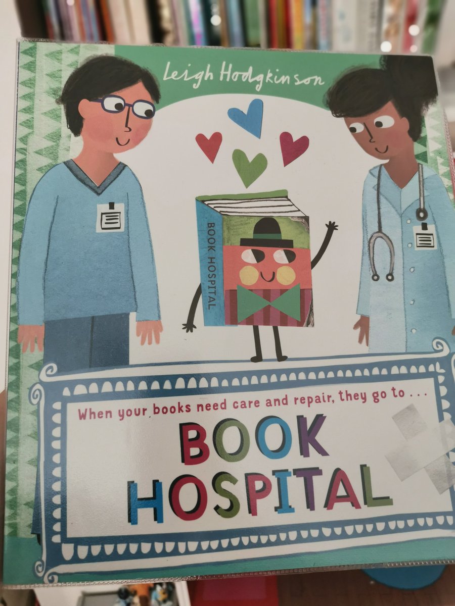 RachelCKeating's tweet photo. The 4-yo's favourite things are books &amp; doctors so she was delighted to find this by @hoonbutton! It's such a brilliant story. (The 'missing last page' blew her mind.) 😁 Funny &amp; original. Also, I can totally see this reassuring a kid during a hospital trip too, highly recommend. https://t.co/sQDmawo0Xl