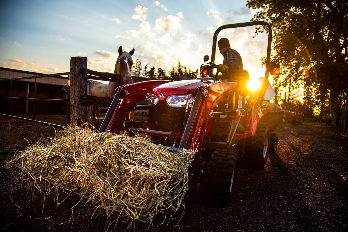 Our #horses work hard for us, but versatile #MasseyFerguson compact and utility #tractors give you the helping hand you need to work hard for them too!