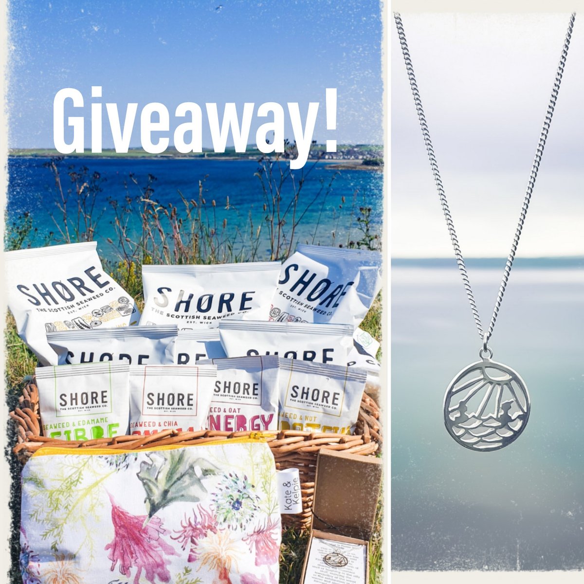 LKGallacher's tweet photo. To launch my new pendant 'swimming is better with friends' go over to my FB or Instagram page to enter, there's also some yummy @ShoreSeaweed
snacks and a seaweed print washbag by Kate &amp; Kelpie #wildswimming #seaswimming #openwaterswimming #swimjewellery https://t.co/L3diCPV8ci