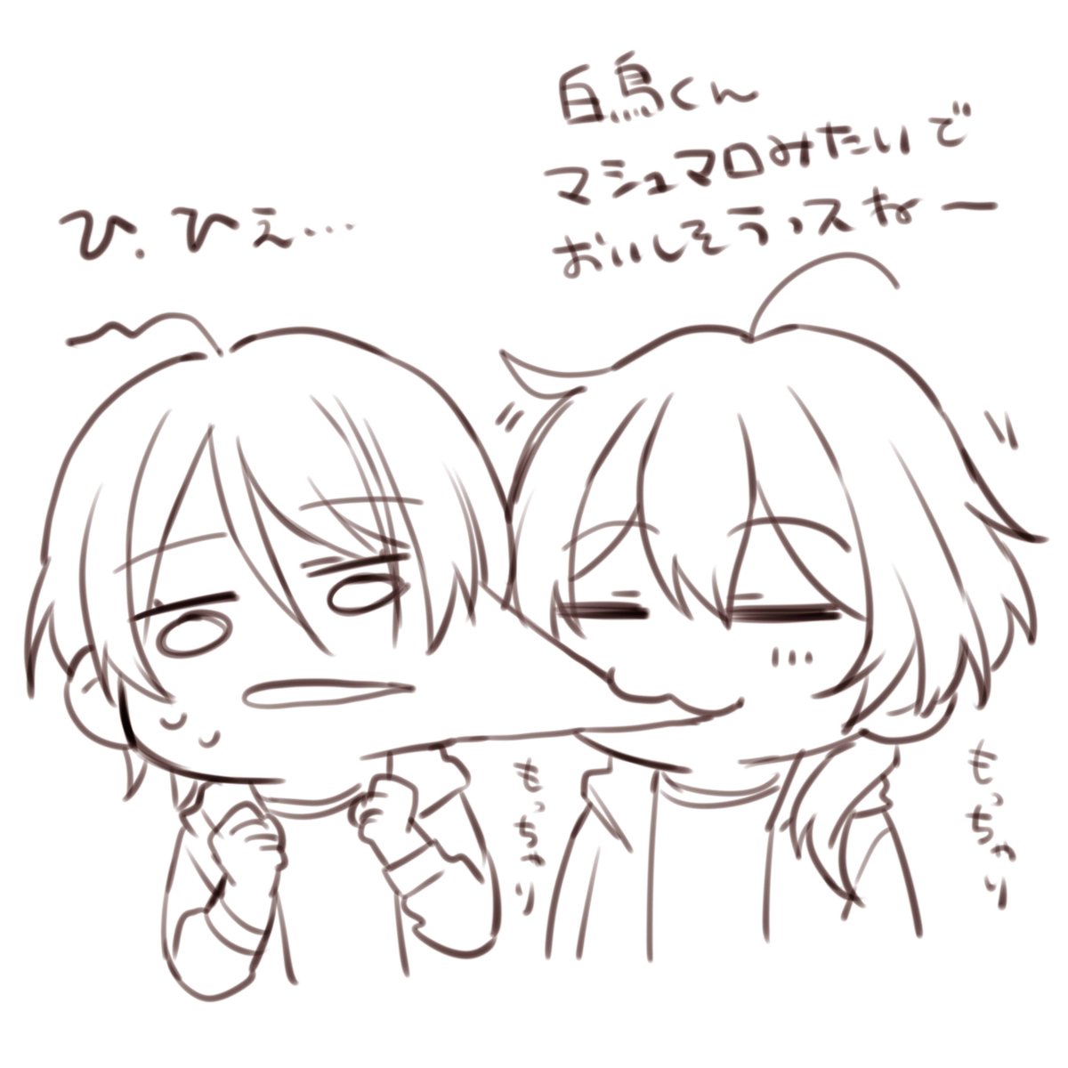 @enst_n_M ジャンプしてもなかったから描いたよ…😏 