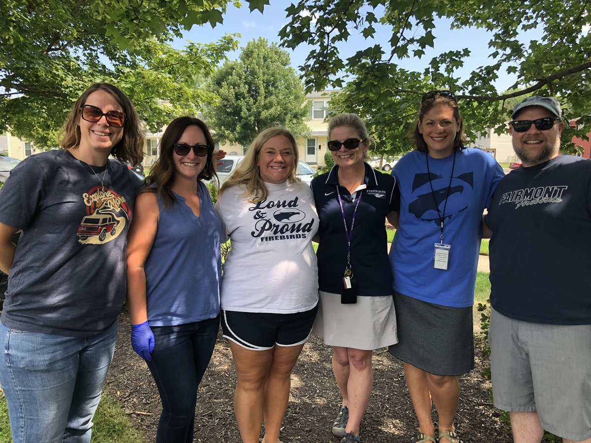 KFHS_West's tweet photo. So good to get the gang back together out in the community! West Unit proud. #wearefirebirds https://t.co/WbS6PgjQSc