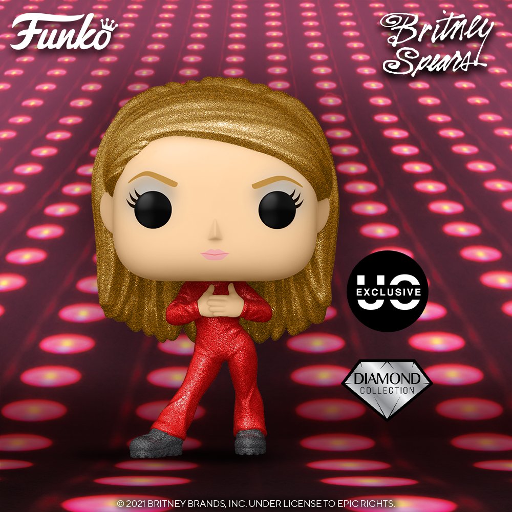 Funko on X: Coming Soon: Pop! Rocks - Britney Spears (Urban Outfitters  exclusive). Add this Diamond Glitter Britney wearing her iconic red catsuit  to your Pop! collection, pre-order now!  #Funko  #FunkoPop @