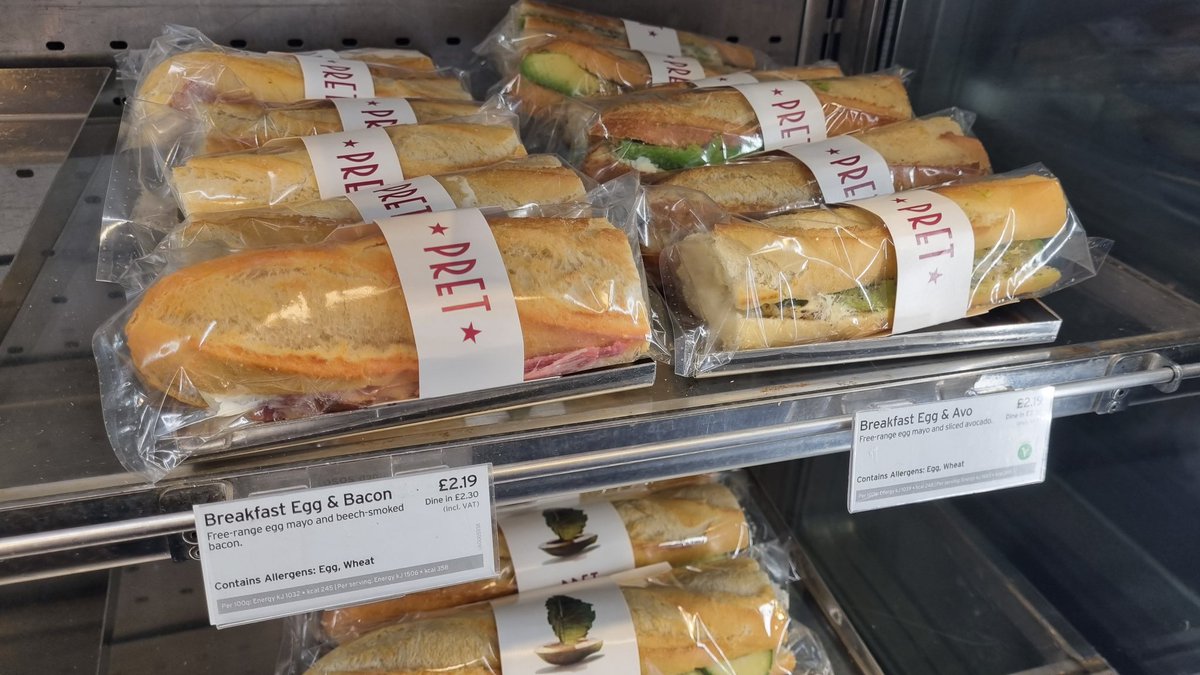 Ray_Liu's tweet photo. @Pret fed up of telling you about changing the pricing label since April. Label says £2.19 go to the till get charged £2.25. No problem at all with price raise but fed up having to remind your branch to do their jobs. No apologies either either from store or via your contact page https://t.co/gWcME8PzZQ