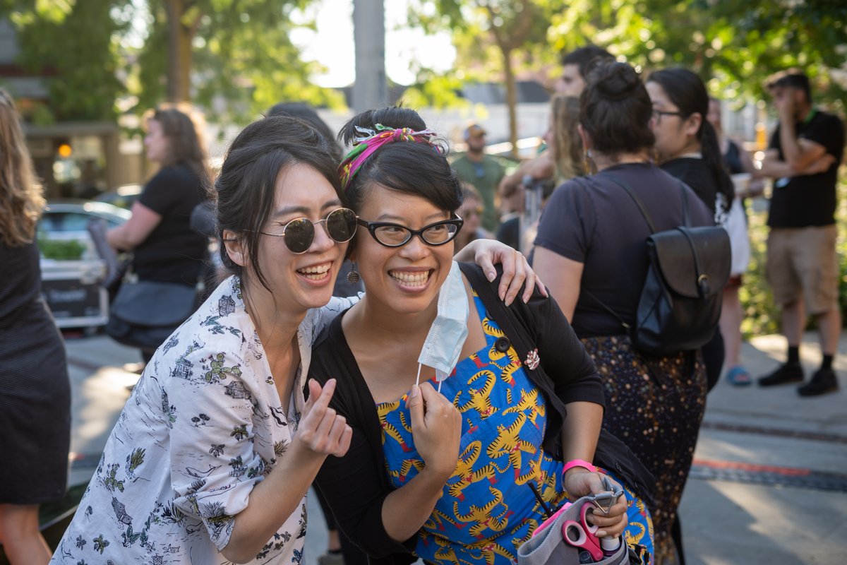 ARTS staff Amy and Jenny smiling together