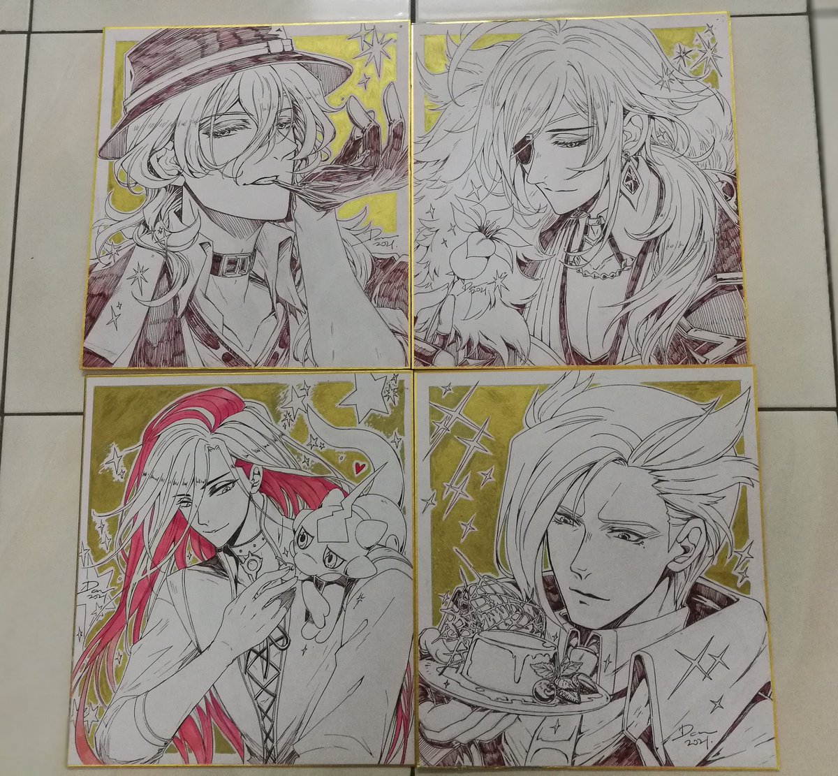 The shikishi bingo has started again.
Current finished Batch 3! 