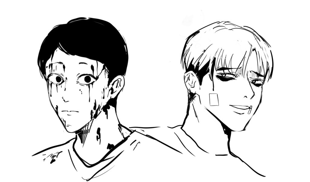 Aoiii1229's tweet photo. 雙本命🥺
#KillingStalking #StrangersFromHellDrawingGame https://t.co/D33JGctCoC