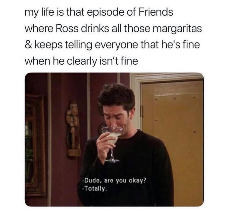 CharxRafc's tweet photo. The older I get in life. The more I can relate to this episode and today is one of those days.

I am Ross 🤦🏻‍♀️ https://t.co/16MDUETOGq