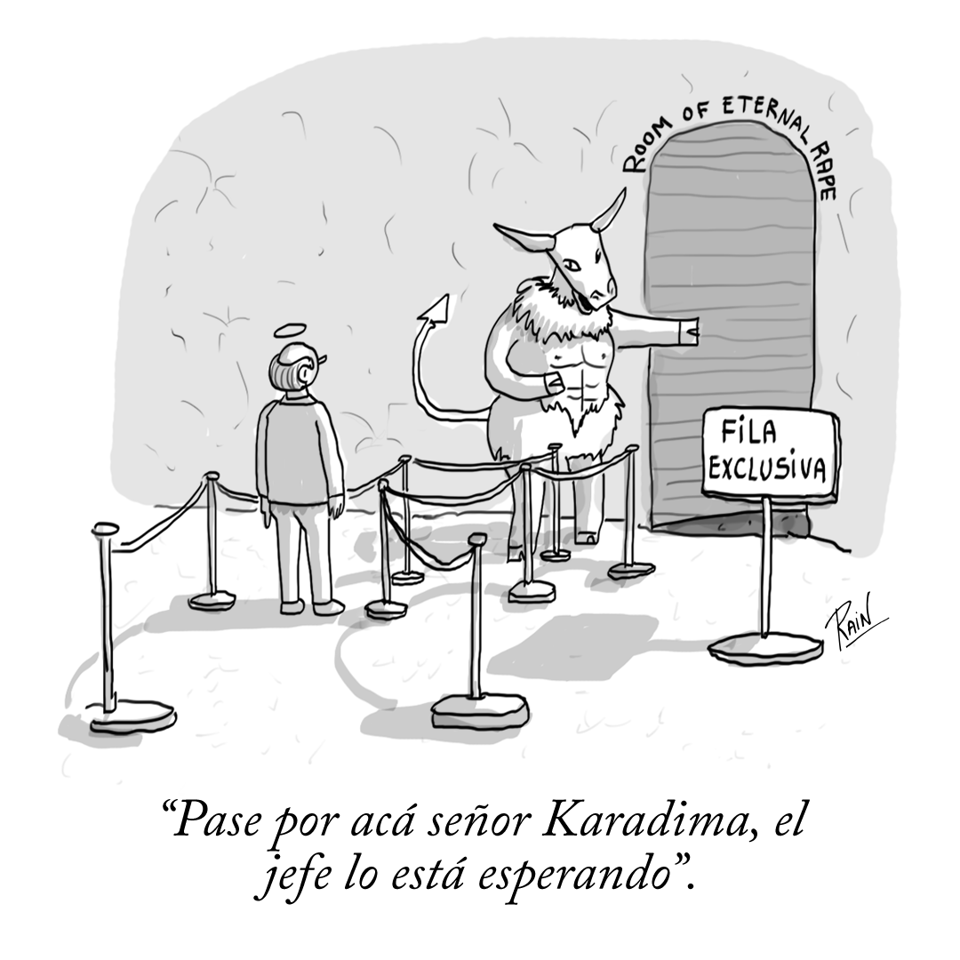 ThePenquist's tweet photo. Una viñeta contingente, por @rain_to_me
.
.
.
.
• Visita la sección de humor en https://t.co/Hn4JHuoNLn

.
.
.
.
#humor #chilegram #chile #karadima https://t.co/YyeyXgBz1Y