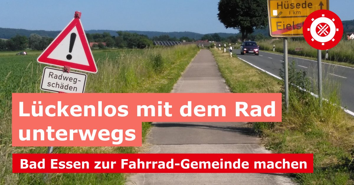 spdbadessen's tweet photo. Radwegenetz ausbauen und Bad Essen zur Fahrrad-Gemeinde machen 💪

Weiterlesen: https://t.co/YIJ98vxiLu

#badessenbewegen #klimaschutz #co2neutral #mobilitätswende #Mobility #Mobilität #radfahren #SPD #spdbadessen #fahrradgemeinde #17ortschaften #badessen #cittaslow https://t.co/BE4CY4HA8u