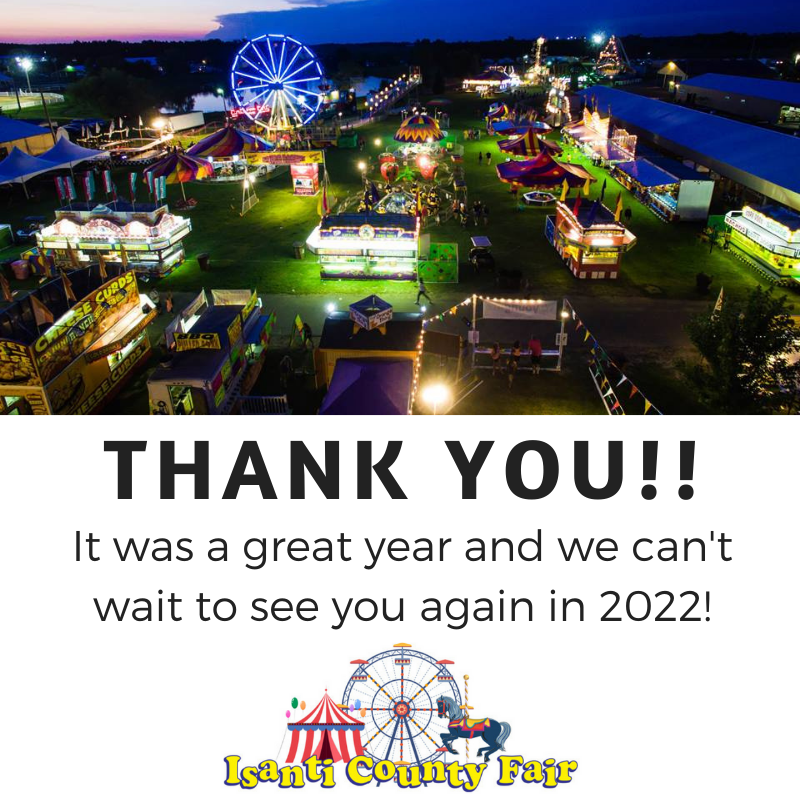 Isanti County Fair on Twitter "THANK YOU to everyone who attended the