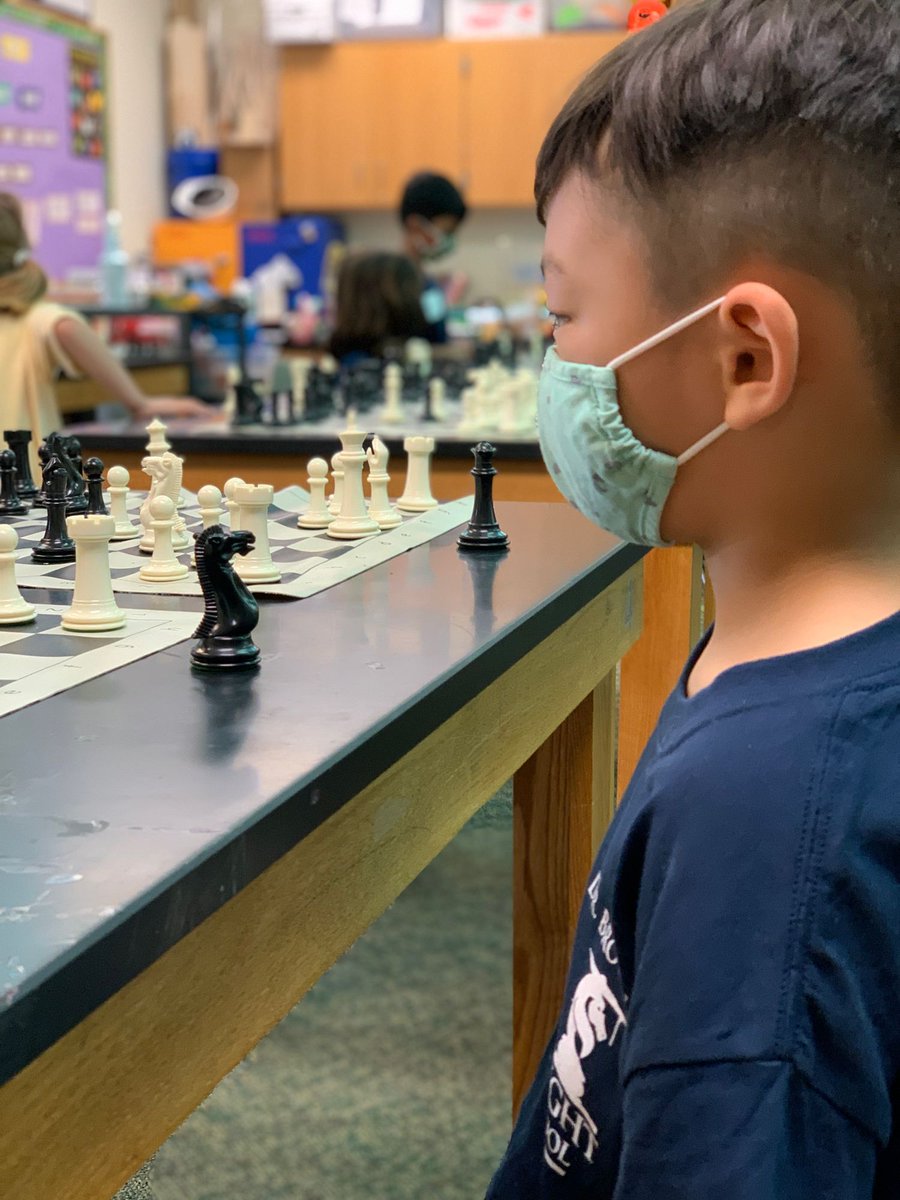 Promotion day is one of the many fun activities that we do at #ChessCamp. This is a picture of one of the strongest 3 players in a camp earlier this summer surveying his opponents and considering his options. Want to help your child think more critically?

buff.ly/2TAdxUV