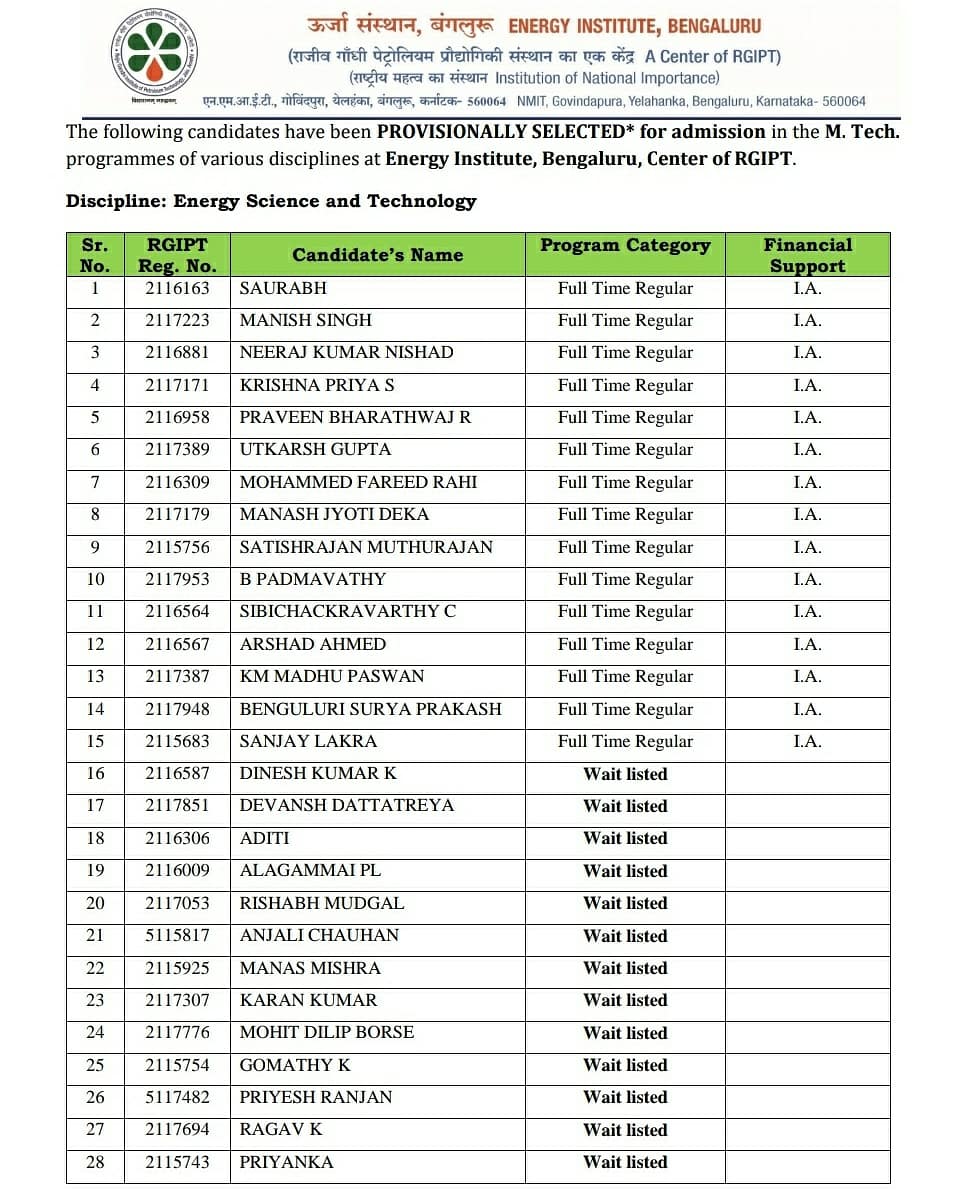 Energy Institute -Institute of National Importance tweet media