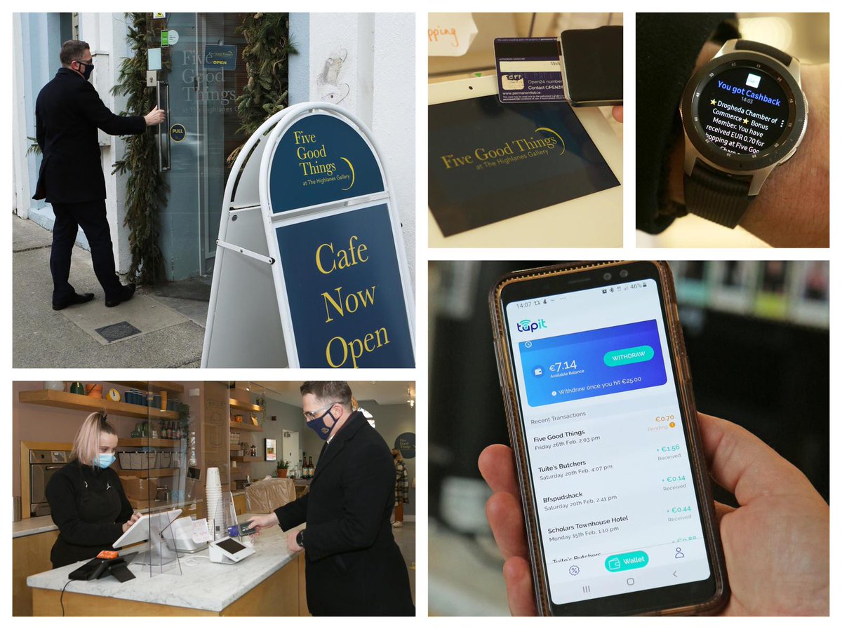 We loved <a href="/RobertMurrayIE/">Robert Murray</a>  VIM experience with <a href="/things_cafe/">Five Good Things Cafe</a>. Simply spend and get rewarded....

Super pictures and the cashback notification on the watch is just superb.

#LouthChat #TapitRewards