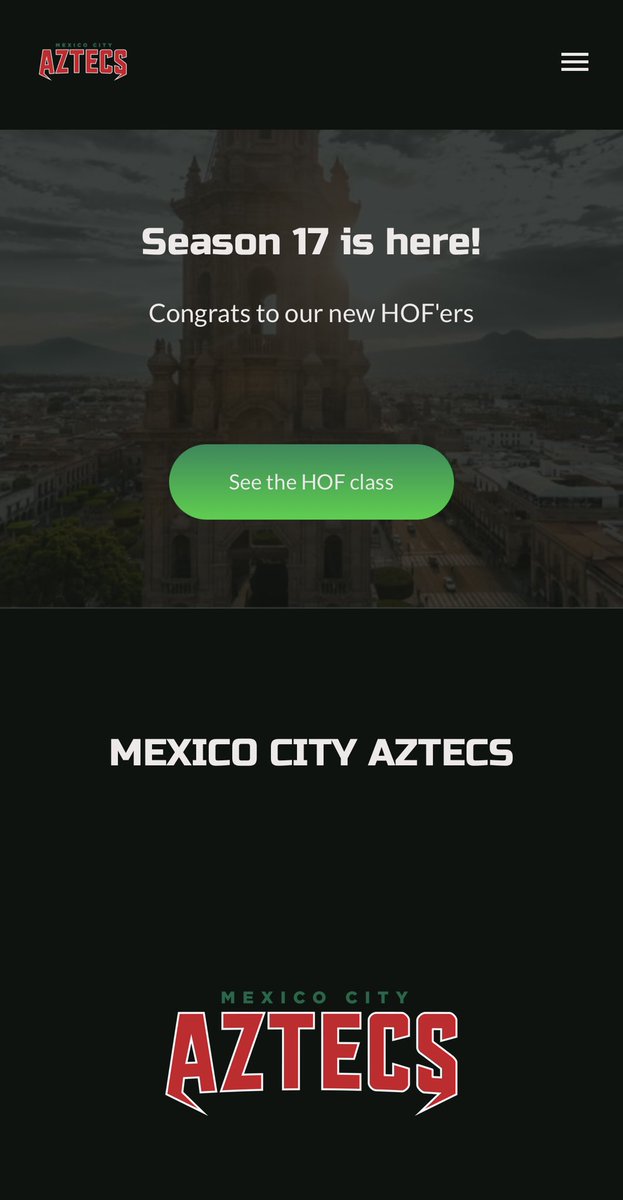 Mexico City Aztecs tweet media